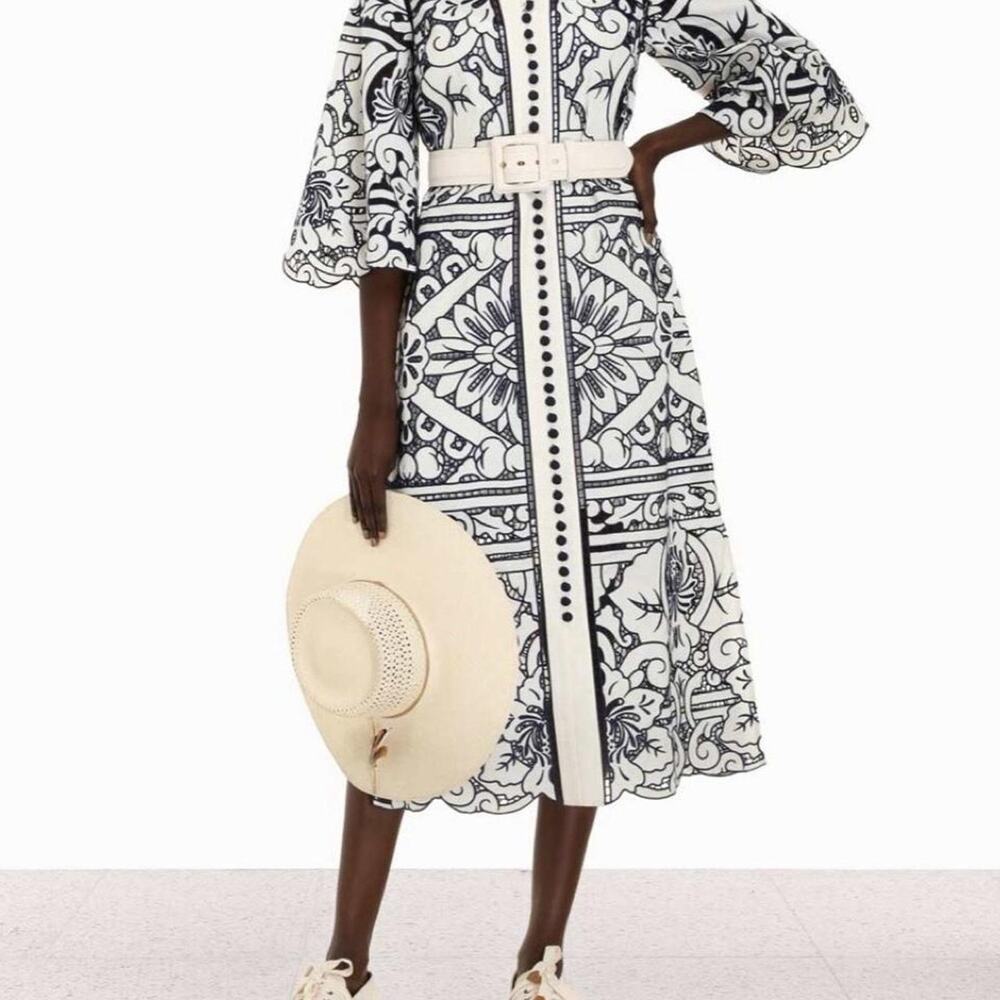 Zimmermann whiteblack floral and paisley